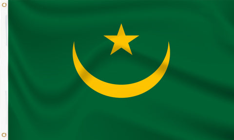 Mauritania (Historic 1959 - 2017) Flag - Premium Polyester Flags | UK ...