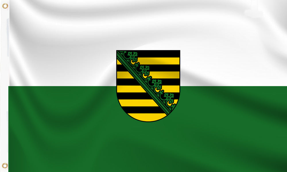 Buy saxon flag with crest online. Premium polyester for indoor or outdoor use.