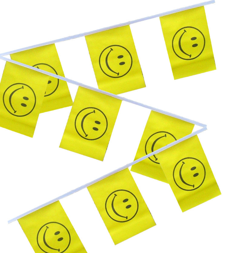 Smiley Face Bunting | Buy Smiley Bunting Flag Bunting at Flag and ...