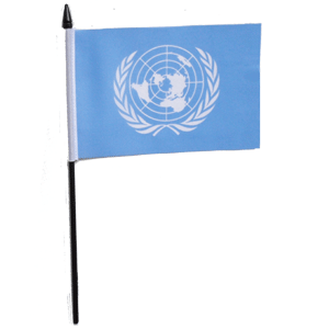 United Nations Desk Flag | Buy UN Table Flags at Flag and Bunting Store
